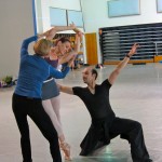Merrill Ashley coaches principal dancers Tricia Albertson and Renato Penteado.