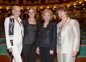 Michele Herbert, Merrill Ashley, Jacqueline Kott, and Claudia Perles (left to right) after the opening performance of ‘Ballo della Regina.’